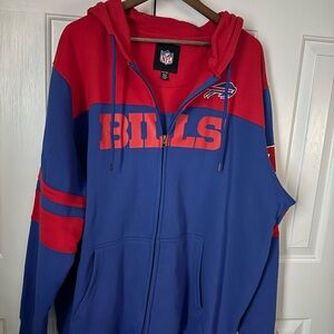 NFL Red and Blue Zip-Up Hoodie